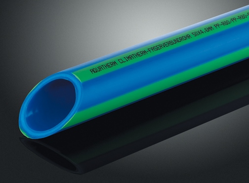Climatherm apkures caurule ar šķiedrām, 20x2.8 mm, (zila ar zaļu)